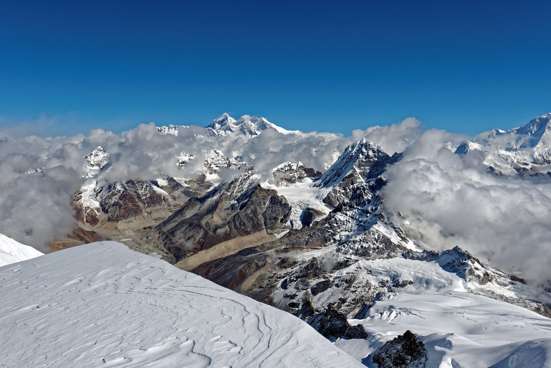 Everest depuis le Mera Peak