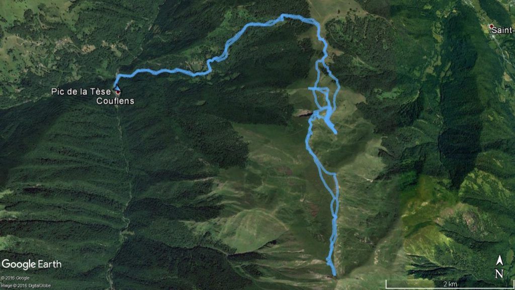 Google Earth - pic de la Tèse